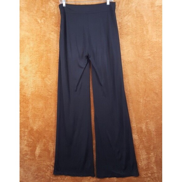 ZIMMERMANN Womens Pants Size 1 Black Wide Leg Semi Sheer Lightweight FLAWED - Picture 9 of 11